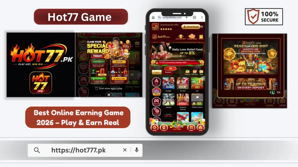 HOT77 Game home screen