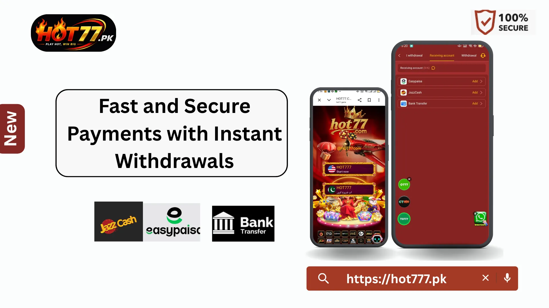 HOT77 payment options